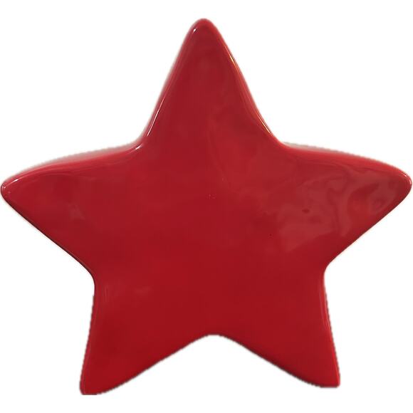 Patriotic Rae Dunn Red Star “Brave” 10” X 10” - Picture 2 of 3